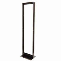 Rack de Dos Postes Estándar de 19", Numerado, Fabricado en Acero y 45 Unidades de Rack, Color Negro