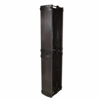 Organizador de cables Siemon VCM1A-12D-1-45, vertical, económico, de doble cara, con dedos de 6 pulgadas, ancho de 12 pulgadas, 45 U/7 pies, con puerta.