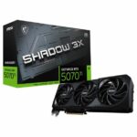 Placa de Video MSI GeForce RTX 5070 Ti SHADOW 3X OC 16GB