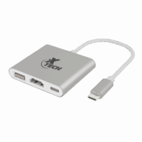Adaptador multipuerto USB Tipo C 3-en-1 XTECH