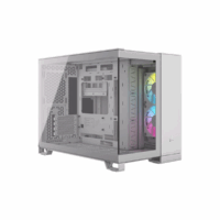 Gabinete Corsair 2500X Mid-Tower TG iCUE Fan RGB x2 Dual Chamber Blanco