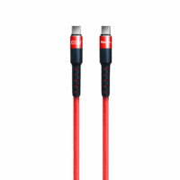 Cable FOXBOX ROUND PRO TYPE-C A TYPE-C  ROJO 125M (7476)