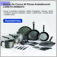 Batería de Cocina Tramontina Loreto 40 piezas