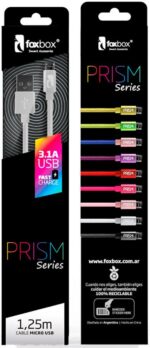 CABLE PRISM MICRO USB FOXBOX 2M BLANCO FOXBOX
