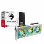 Placa de Video ASROCK RADEON RX9060 XT STEEL LEGEND 8GB (90-GA5ZZZ-00UANZ)