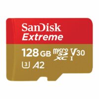 MicroSD SanDisk Extreme 128GB UHS-I Card w/adapter (Action Cam) 190 Mb/s