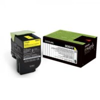 Toner Lexmark 80C8HY0 amarillo CX410/510 3K