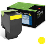 Toner Lexmark 80C8SY0 amarillo CX310/410/510 2K