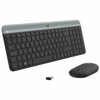 Slim Wireless Keyboard and Mouse Combo MK470-GRAPHITE-ESP-2