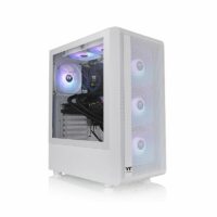 Gabinete ThermalTake S200 Mid-Tower TG Fan ARGB x4 Snow (7759)