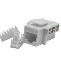 JACK RJ45 HEMBRA CAT.6A GLC 110 IDC A/B  BLANCO