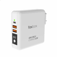 Cargador FOXBOX ENERGY 20W CHARGER 12000 ML BLANCO (7666)