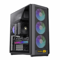 Gabinete Gamemax F46 Negro 4xFAN ARGB ATX