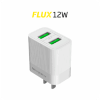 CARGADOR FOXBOX FLUX 12WATTS BLANCO CON CABLE PRISM TYPE C(7980)