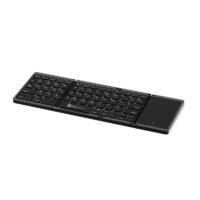 Teclado Inalámbrico KLIPXTREME FLEXPLIT PLEGABLE CON PANEL TACTIL BLUETOOTH® (KCK-650S-BK)