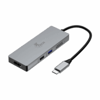 Hub XTECH XTC-564 Multipuerto 5 en 1 con conexión USB-C