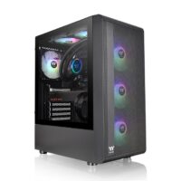 Gabinete TT S200 Mid-Tower TG Fan ARGB x4 Black (7742)