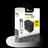 CARGADOR FOXBOX FLUX 20W NEGRO (7990)