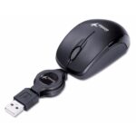 Mouse Genius Micro Traveler V2 Retractil Mini P/notebook Usb Negro
