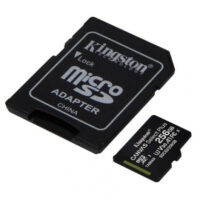 Tarjeta microSDHC 256GB Canvas Select Plus c/adapt KINGSTON