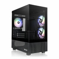 Gabinete TT View 170 Micro Chassis TG x2 Fan ARGB x3 Black (5332)