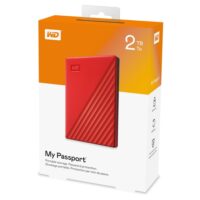 Disco Rígido Western Digital My Passport 2TB USB 3.2 Rojo
