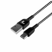 Cable X-TECH TRENSADO C/CONEC TIPO-C A USB A MACHO