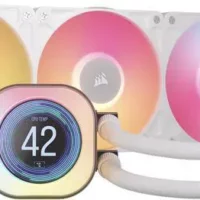 Water Cooling Corsair iCUE LINK TITAN 360 RX LCD 3x CPU Cooler 360mm White (2987)