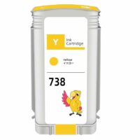 Cartucho Plotter HP 738/130ML/YELLOW