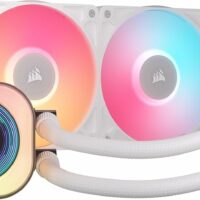 Water Cooling Corsair iCUE LINK TITAN 240 RX LCD 2x CPU Cooler 240mm White (2970)