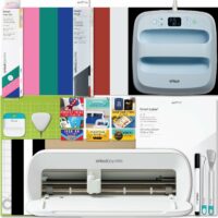Cricut Joy Xtra con Set basico, Alfombrilla, Vinilos Holográficos, Infusible Ink y Cuchilla de Reemplazo