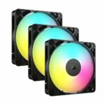 Cooler Fan Corsair RS120 ARGB 120mm Black Pack x3 (4138)