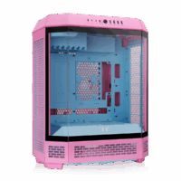 Gabinete TT The Tower 600 Mid-Tower TG x3 Fan x2 Bubble Pink (8579)