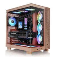 Gabinete TT View 380 XL  Mid-Tower TG x2 Fan ARGB x1 Reverse Fan x3 Gravel Sand (9705)