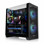 Gabinete TT View 390 Air Mid- TG Curvo Fan x2 Black (8845)