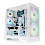 Gabinete TT View 390 Air Mid- TG Curvo Fan x2 White (0010)