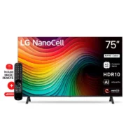 Smart TV LG NanoCell AI 75" UHD 4K, Procesador Alpha 5 7ma Gen con Inteligencia Artificial