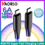 Cable Kelyx Type C a Type C con RGB 100W