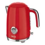 Pava Electrica Liliana Roja 1.7L y Tostadora Liliana Retrotoast Roja