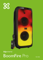 PARLANTE KLIPXTREME BOOMFIRE PRO  SPEAKER -BT PARTY -3000W FLAME LED LIGHTS W MIC (KLS-662 )