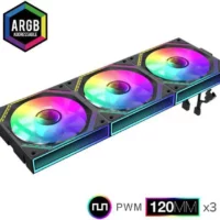 FAN GAMEMAX P/GAB 3x120MM ARGB MAGNETICO