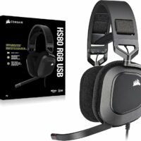 Auricular Corsair HS80 RGB Wireless Spatial Audio Carbon (5940)