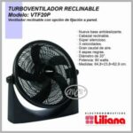 Ventilador turbo Liliana reclinable 20" VVTF20P