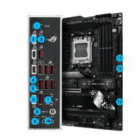 Motherboard ASUS ROG STRIX X870E-E GAMING WIFI AMD5 DDR5