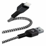 Cable Trenzado Argomtech Lightning A Usb 2.0 Dura Form 1,8m Color Negro