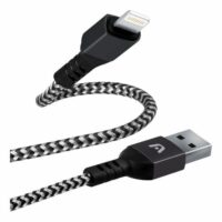 Cable Trenzado Argomtech Lightning A Usb 2.0 Dura Form 1,8m Color Negro