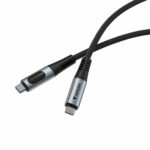 Cable de Carga y Sincronización de datos USB-C Verbatim 31848 100W 120Cm con Display, Negro