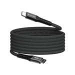 Cable de Carga y Sincronización de datos USB-C Verbatim 31859 60W 120Cm Magnetico Autoenrrollable, Negro