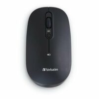 Mouse Verbatim 70750 Wireless Recargable Multidispositivo Color Negro