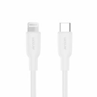 Cable De Silicona Argomtech Tipo C A Lightning 30w De 1,8 M Color Blanco
